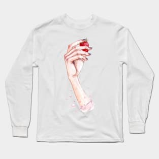 Hungry for Strawberries Long Sleeve T-Shirt